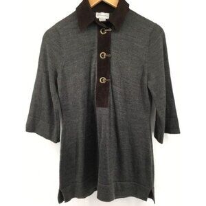 Soft Surroundings Womens Wool Blend Pullover Top With Toggle‎ Closure